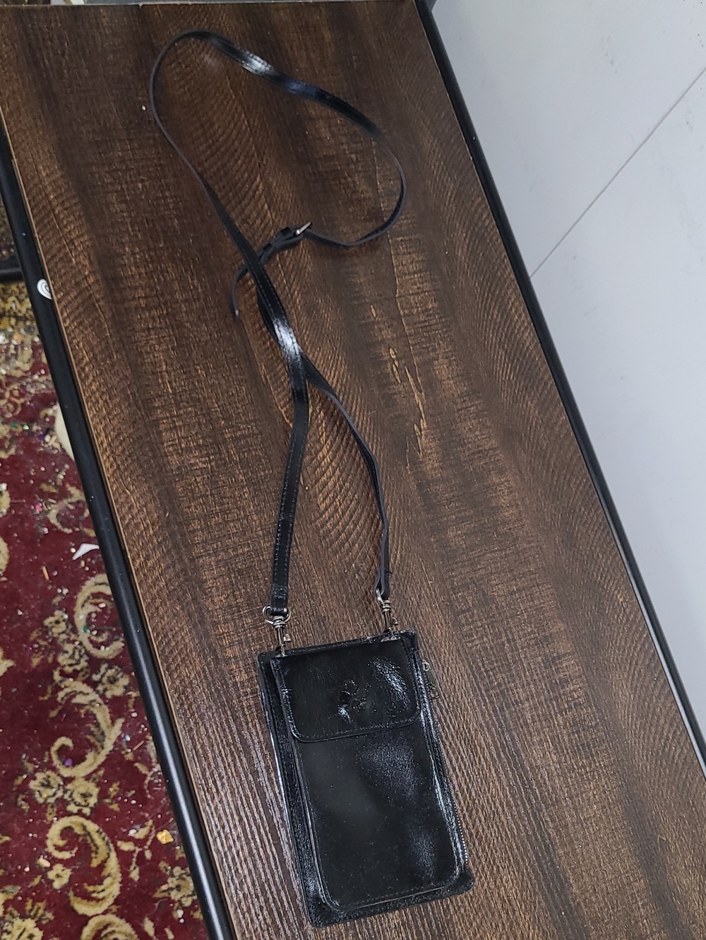 Patricia Nash Black Crossbody Phone Pouch - Women Bags